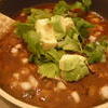 Pozole with toppings