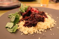 Pomegranate Lamb with Couscous