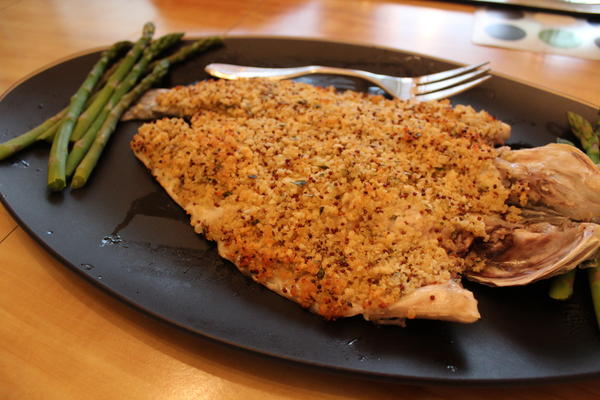 Mustard Crusted Branzino