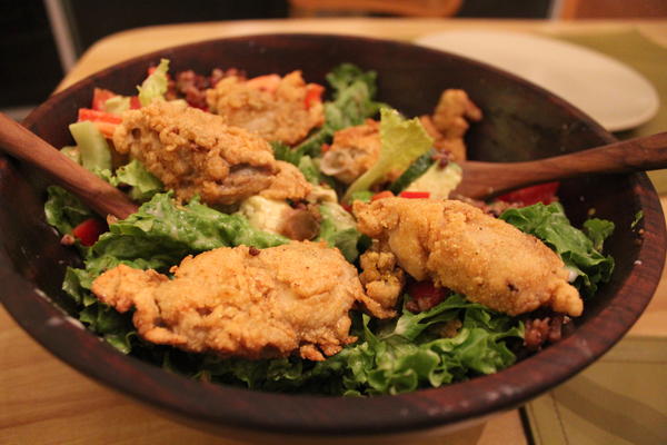 Oyster Po-Boy salad