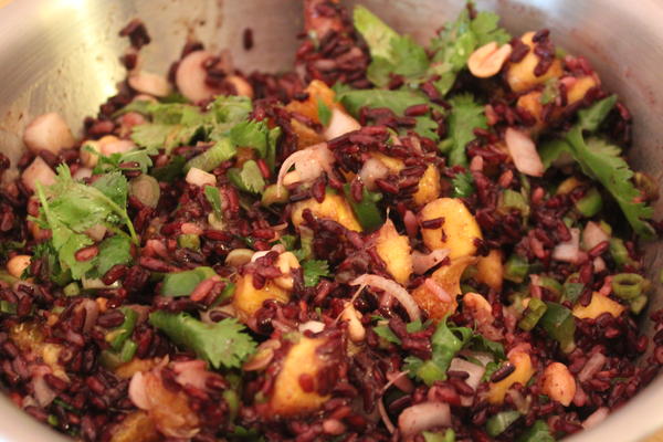 Black Rice with Mango Salad